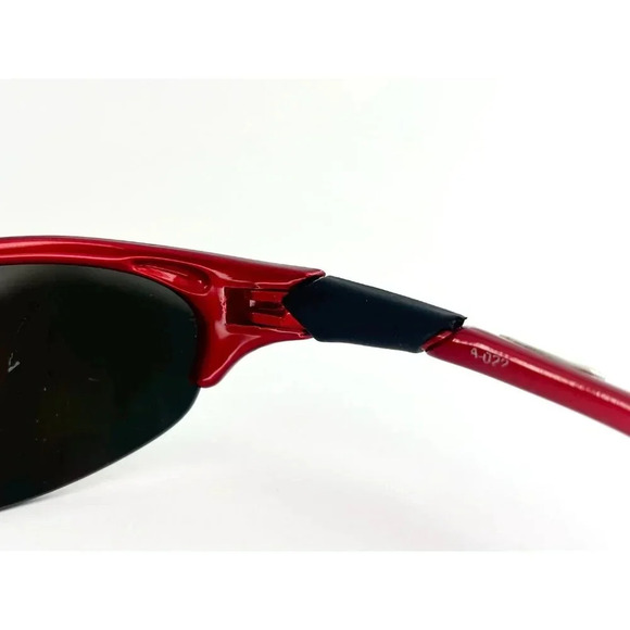 Rare Oakley Half Jacket Iridium Red Frame 4-022 Orange Mirror Lens Sunglasses - Picture 7 of 10